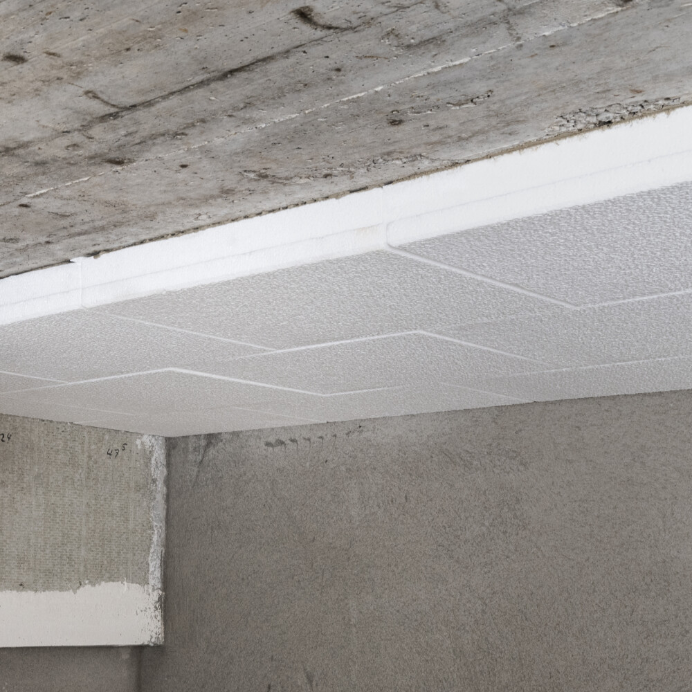 EPS (Styropor) Kellerdeckendämmung kleben - Kellerdeckendämmung EPS