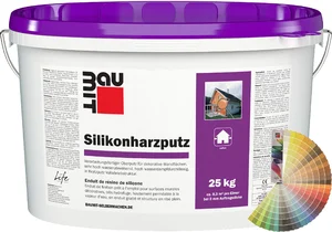 Der Baumit Silikonharzputz ist in weiß oder farbig lieferbar.