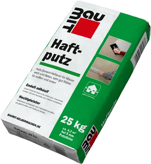 Der Baumit Haftputz ist im 25 kg Papiersack erhältlich.