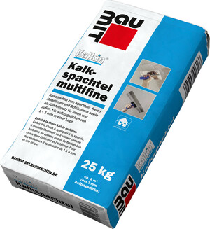 Der Kalkin Kalkspachtel multifine ist im 25 kg Papiersack erhältlich.