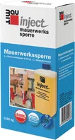 Verpackung der Baumit Inject Mauerwerkssperre, ideal zur Abdichtung und Sanierung feuchter Wände im Heimwerkerbereich.