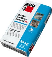 Der Baumit Gefälle- und Betonspachtel Fix ist im 25 kg Papiersack erhältlich.
