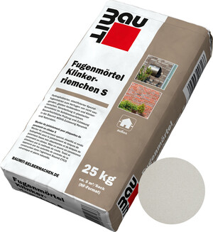 Der Fugenmörtel Klinkerriemchen S ist im 25 kg Papiersack im Farbton Extraweiß erhältlich.