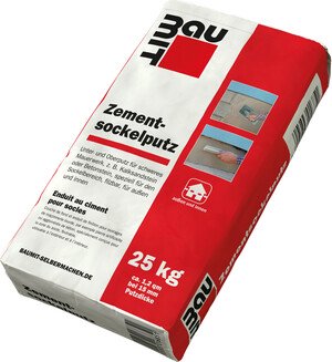 Der Baumit Zementsockelputz ist im 25 kg Papiersack erhältlich.