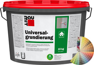 Die Universalgrundierung ist im 15 kg Eimer farbig erhältlich.