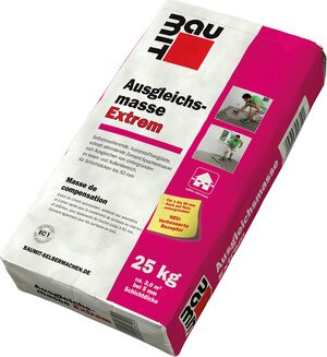 Die Baumit Ausgleichsmasse Extrem ist im 25 kg Papiersack erhältlich.