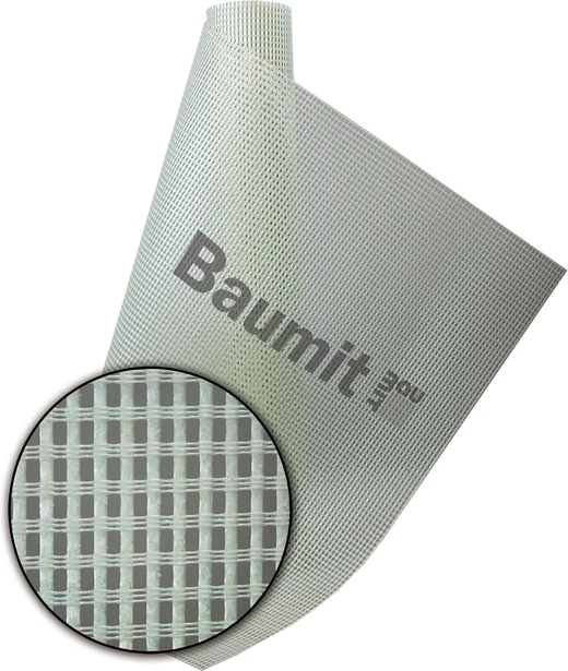 Glasfasergewebe von Baumit, ideal zur Armierung von Fassaden und zur Vermeidung von Rissen in Putzsystemen.
