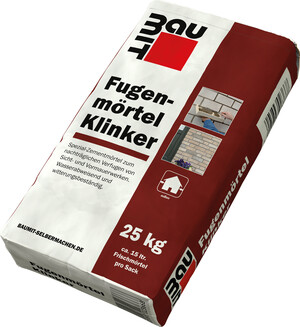 Der Fugenmörtel Klinker im Farbton Grauweiß Dolomit ist im 25 kg Sack erhältlich.