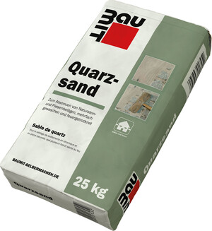 Der Baumit Quarzsand ist im 25 kg Papiersack erhältlich.