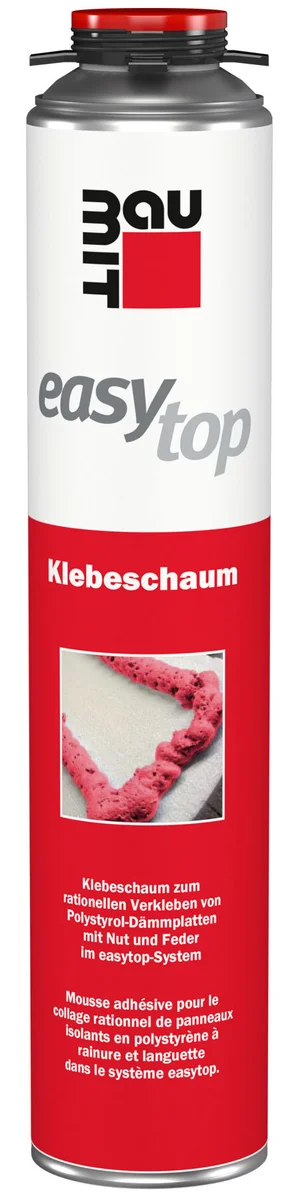 Der Baumit easytop Klebeschaum ist in der 750 ml Dose erhältlich.