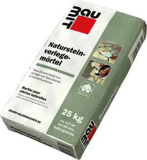 Baumit Natursteinverlegemörtel 25 kg – Ideal für Natursteinbeläge, einfach zu verarbeiten im Dickbettverfahren.