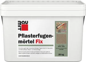 Der Baumit Pflasterfugenmörtel Fix ist im Farbton Sand im 20 kg Eimer erhältlich.