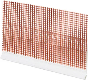 Baumit Abschlussprofil mit integriertem Gewebe zur Kantenausbildung und Rissvermeidung an Fassaden. Ideal für Heimwerkerprojekte.