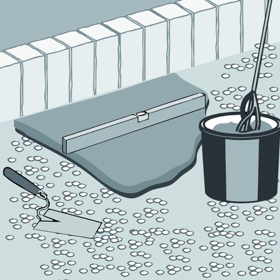 Platten wasserundurchlässig verlegen - Wasserundurchlässiges Verlegen