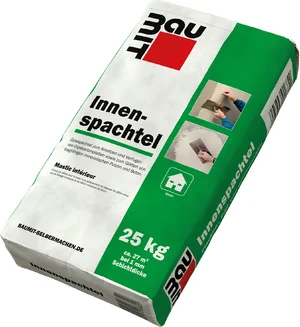 Baumit Innenspachtel 25 kg: Fertigmischung zur problemlosen Verspachtelung von Innenwänden und Decken, ideal für Heimwerker.