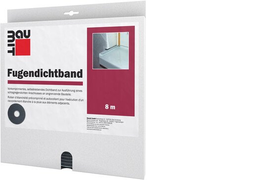 Das Fugendichtband wird zum Abdichten von Fensterbänken eingesetzt, für Fugenbreiten von 3 - 18 mm.