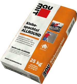 Der Baumit Klebespachtel ALLROUND ist im 25 kg Papiersack erhältlich.