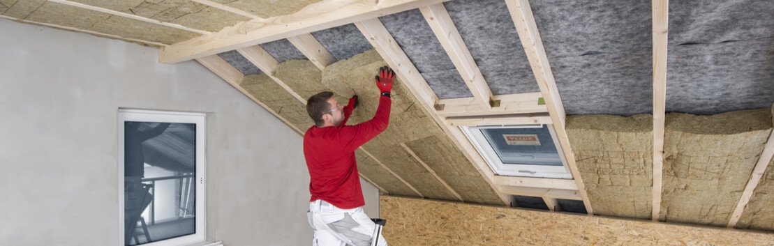 Dachd&auml;mmung mit Steinwolle als Zwischensparrend&auml;mmung