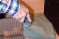 Ziegelmauerwerk wird mit dem Baumit Leichtmauermörtel gemauert.