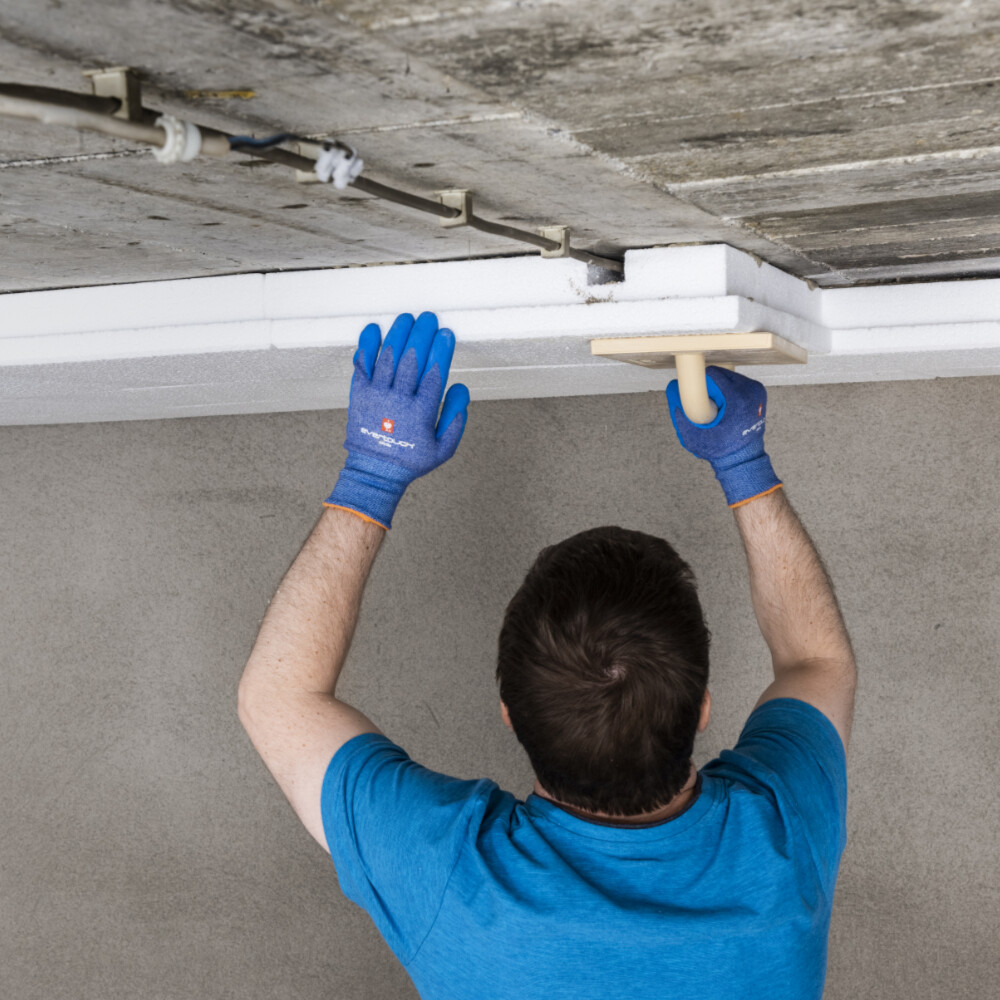 styropor auf betondecke kleben