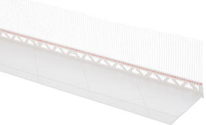 Das Einsteckprofil ist ein Bestandteil des Sockelprofilsystems Thermotop Evo.