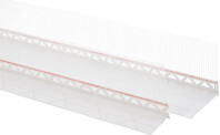 Das Einsteckprofil ist ein Bestandteil des Sockelprofilsystems Thermotop Evo.