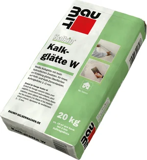 Die Baumit Kalkin Kalkglätte W ist im 20 kg Papiersack erhältlich.
