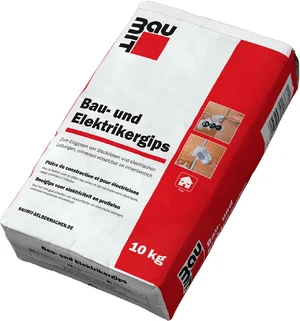 Der Baumit Bau- und Elektrikergips ist im 10 kg Papiersack erhältlich.