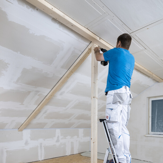 Holzständerwand / Trennwand selber bauen (Aufbau) - Holzständerwand