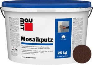 Der Baumit Mosaikputz ist im Farbton M 317 El Capitan im 25 kg Eimer erhältlich.