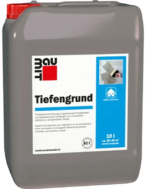 Der Baumit Tiefengrund ist im 5 l Kunststoffkanister erhältlich.