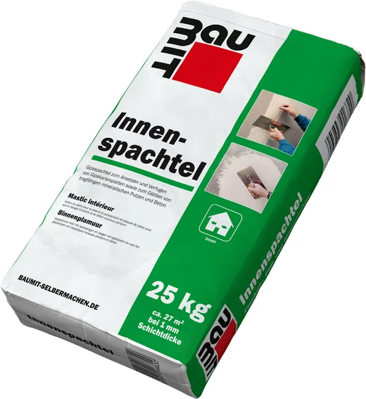 Der Baumit Innenspachtel ist im 25 kg Papiersack erhältlich.