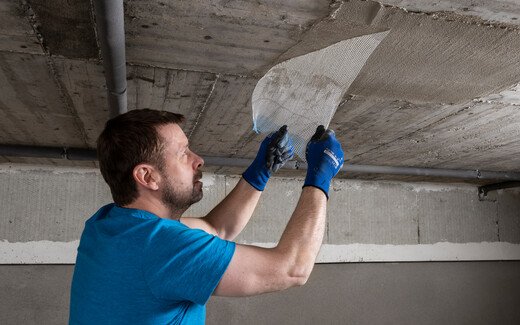 Fixierringe erleichtern die Montage der Kellerdeckendämmung - Das